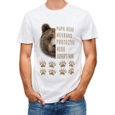 Papa Bear Husband Protector Hero - Chemise personnalisée - Cadeau de fête des pères pour papa